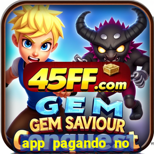app pagando no cadastro via pix